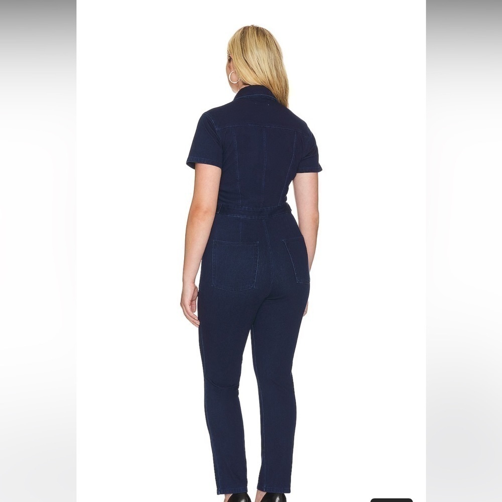 Good American Blue Denim Jumpsuit 6 3X 22/24 - Picture 2 of 14